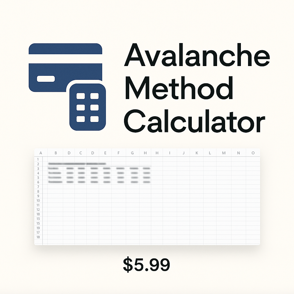 Avalanche Method Calculator